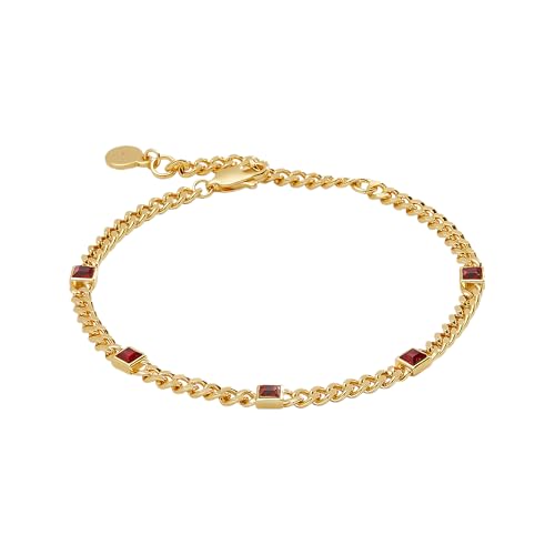 Image of Alex and Ani September Birthstone Sapphire Curb Chain Bracelet
