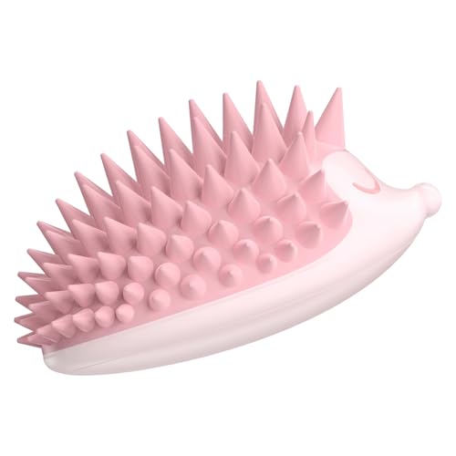 Peine de champú, cepillo de champú masajeador del cuero cabelludo - Exfoliante del cuero cabelludo de Hedgehog para la eliminación de la caspa,Pespa de silicona para el crecimiento del crecimiento