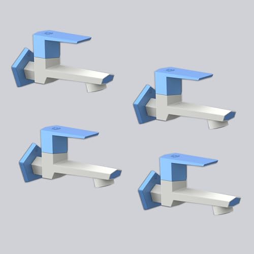 Image of RN PTMT Long Body Bib Cock for Bathroom | 15mm Long Body Foam Flow Water Tap with Flange | Luxury G20 Collection Faucet | High-Grade Engineering Polymer Tap (White Blue Dual, Pack of 4)