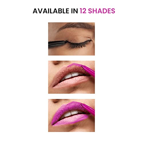 Beauty Forever Twist Up Lip and Eye Pencil, Lightweight, Matte & Shimmer Finish, Long Lasting, Waterproof, Smudge Proof, Suitable for All Lips and Eye Shapes, Available in 12 Shades, 109 White - Image 5