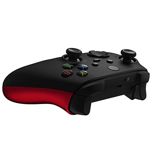 Image of eXtremeRate Controller Grip for Xbox Series X & S, Scarlet Red Soft Touch Comfortable Left Right Side Rails, Replacement Parts Rear Shell for Xbox Core Wireless Controller