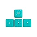 PBT高級素材、ロジクールLogitech G913/G815/G813/G915 TKL RGB メカニカルゲーミングキーボードに適用。 (炭素繊維パターンWASD,鳥の卵ブルー)