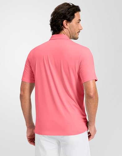 Image of Obla Mens Golf Shirt Short Sleeve Dry Fit Moisture Wicking Performance Athletic Casual Work Collared Polo Shirts for Men