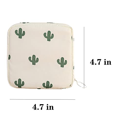 Image of 2 Pcs Period Pouch Sanitary Napkin Storage Bag Portable Tampon Storage Bag for Panty Liners Tampons Menstrual Cups Pouches Sanitary Pads Organizer