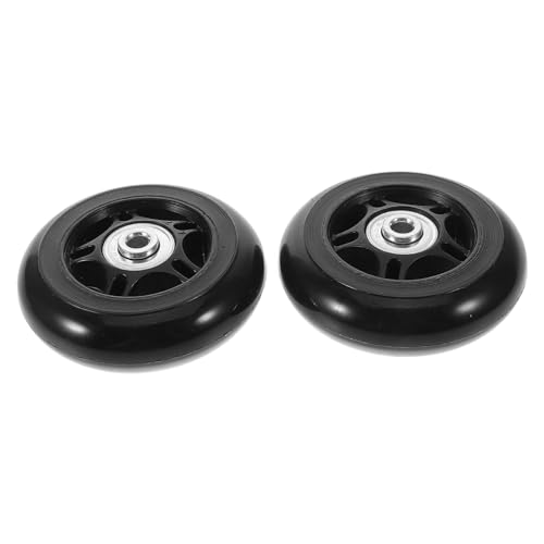 VALICLUD 2 Piezas Ruedas de Repuesto Silenciosas para Maleta de Viaje Kit de Unidades para Reparación de Equipaje y Scooters Infantiles Ruedas de Goma Duraderas y Fáciles de Instalar