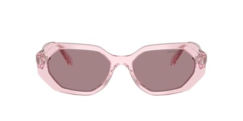 Swarovski Women's Sk6028f Low Bridge Fit Hexagonal Sunglasses
