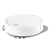 ロボット掃除機 【6.5cm超薄型 強力吸引】 3-in-1水拭き掃除 お掃除ロボット 小型 自動障害物回避 静音設計 髪の毛 ペット毛対策 落下防止機能 モップ付き USB充電式 フローリング/畳/カーペット ホワイト