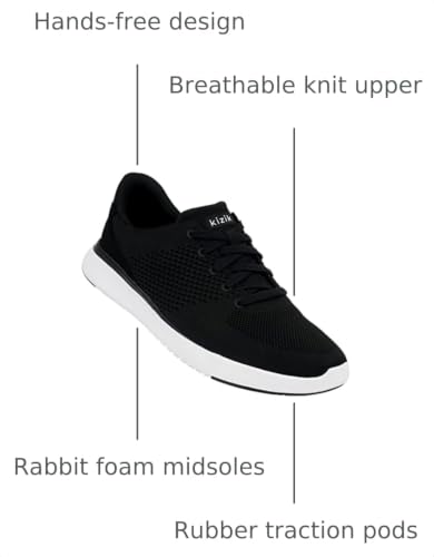 Image of Kizik Slip On Sneakers: Lima - Comfortable All-Day Wear, Hands Free Convenience, Breathable Knit Top, Mens & Womens Walking Shoes with Arch Support