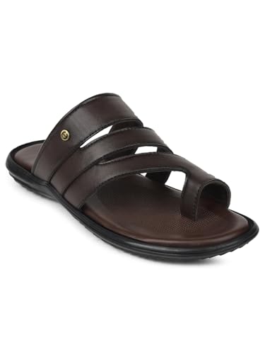 Image of Liberty Healers AOL-12 Casual Toe Ring Slipper For Men With PU Sole | Durable and Lightweight | Trendy Design | Comfortable and Soft Insole | Stylish Footwear and Cushioned Footbed