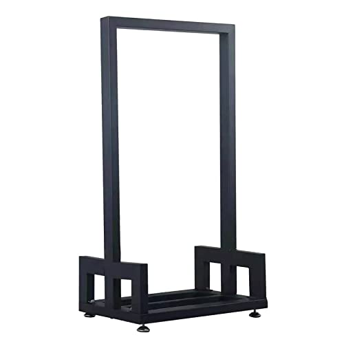 Soporte para leña para interiores y exteriores, estante de almacenamiento de madera con juego de herramientas, organizador de leña de gran tamaño (37.4 x 19.7 x 13.8 pulgadas)
