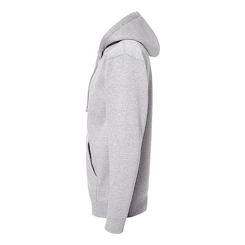 Independent Trading Co mens Full-Zip Hooded Sweatshirt IND4000Z Grey Heather 3XL3