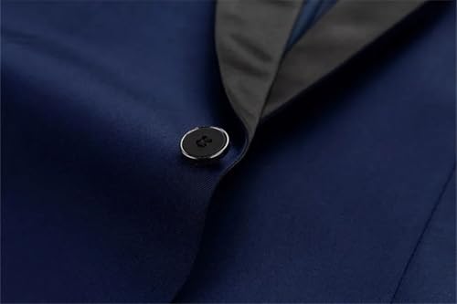 Men Wedding Party Three Pieces Set Large Blazer Coat Pants and Vest Slim Fit Suit3