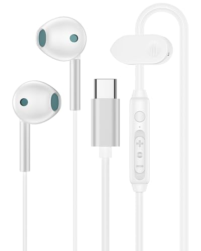 Samsung Galaxy Earbuds Wired, Android USB Type C Wired Headphones with Microphone for Samsung Galaxy A17 A16 S25 Edge S24 Ultra, Corded Earbuds USBC Headphones for iPhone 17 Pro Max, iPad Pro Air Mini