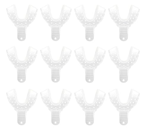 AmeriCan Goods Premium Exellent Cystal Dental Impression Trays 12/Bg XL-S Disposable Impression Trays (#2 XL-Lower)