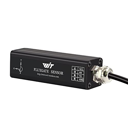 WitMotion HWT3100 Boussole électronique à Trois Axes capteur géomagnétique magnétomètre Angle de Cap fluxgate, Mesure de la Taille du Champ magnétique Spatial tridimensionnel, Sortie TTL, 5V Cover