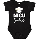inktastic Graduation Hat-NICU Graduate Baby Bodysuit Newborn 0040 Black 35b53