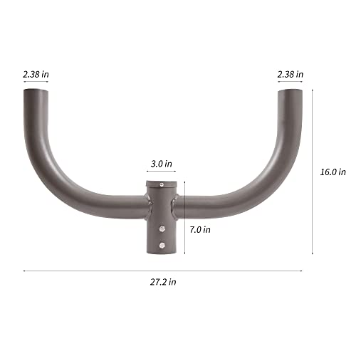 Suchace Double Bullhorn Light Mount 180 Degree L Bracket for 2 Pack Outdoor LED Shoebox Area Lights by Suchace - Used condition - Image 3