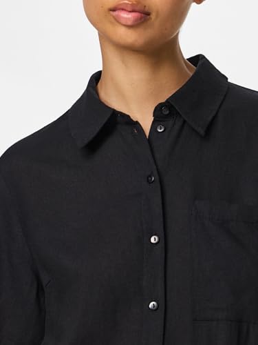 Robe chemise midi Pcpia avec manches mi-longues fluides - 7