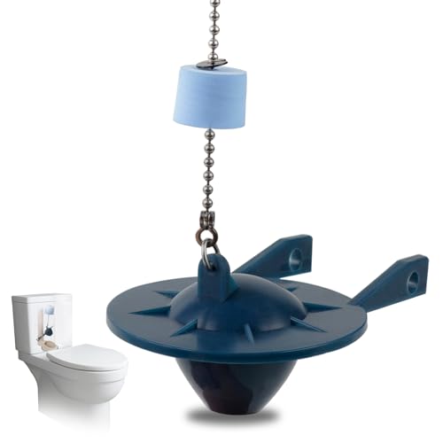 Hibbent 2 Inch Toilet Flapper 1 Pack, Toilet Tank Flapper Replacement Compatible with Kohler Flapper with Float Used in Various 2-Piece Toilets-Navy Blue Navy Blue 1