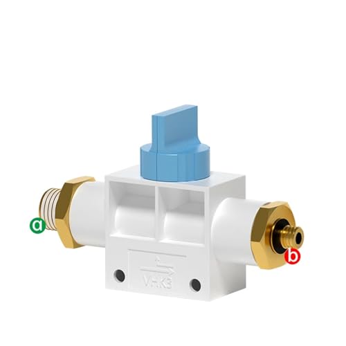 Raccord pneumatique VHK3-03S-03S vanne manuelle air comprimé double filetage