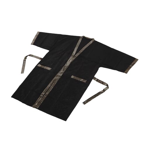 Mandil para corte de cabello con bolsillo y mangas cortas miniatura 3