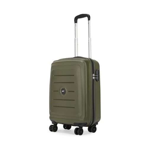 Image of VIP Polycarbonate (PC) Corsa Cabin 55 Cm (Small) 8 Spinner Wheels Trolley Bags for Travel, Hard Case Lightweight Bag with Combination Lock, Tough Suitcase for Travel (Green)