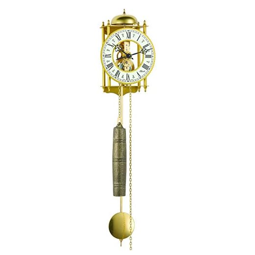 Hermle Antique Style Mechanical Skeleton Wall Clock with Hour Strike 70332-000711