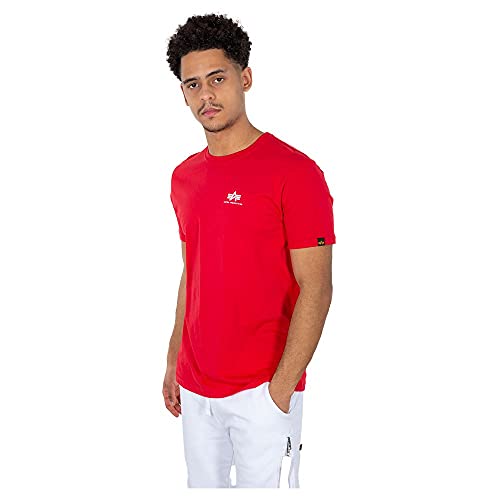 Alpha Industries Backprint T T-Shirt für Herren Speed Red – Ansicht 4