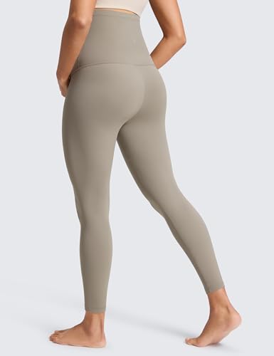 Image of CRZ YOGA Maternity Leggings 25 inch | Butterluxe, Extremely Soft, Gentle Compression, Yoga, Super High Rise, U-shaped Belly, Pregnancy and Postpartum