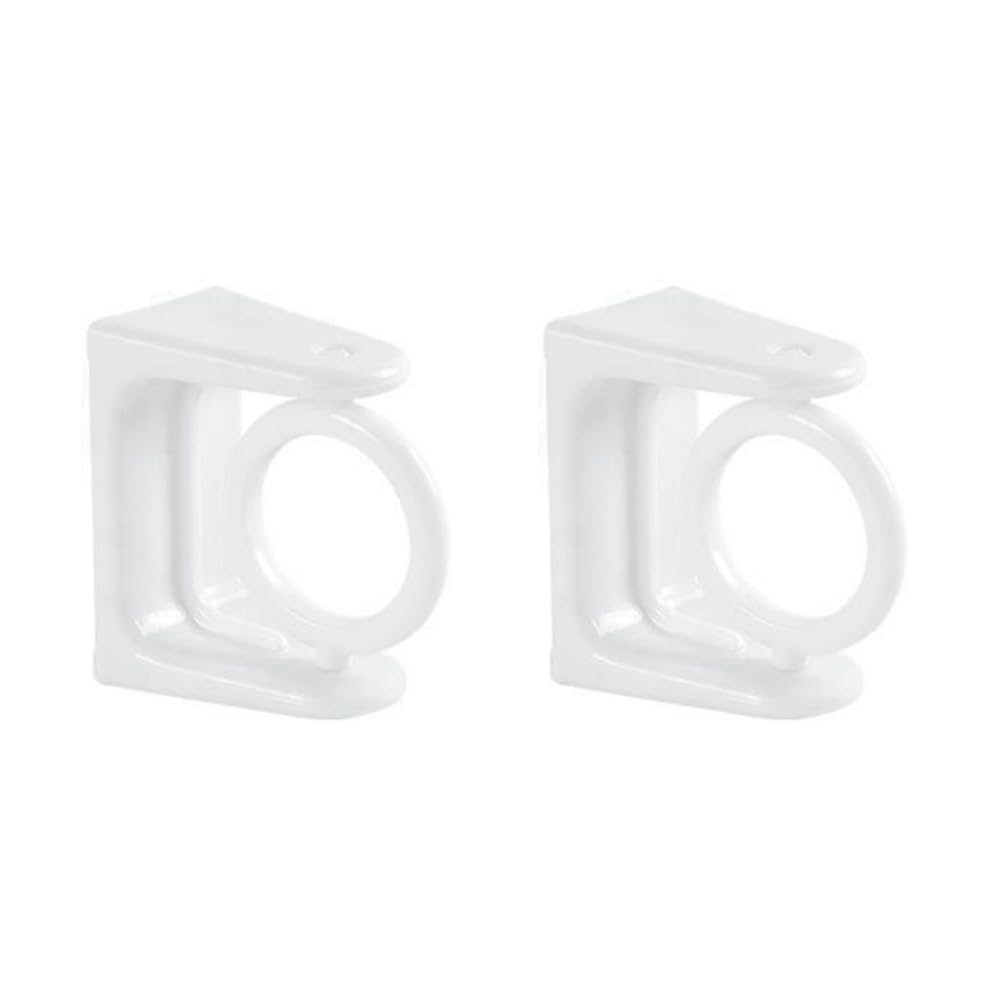 360° Rotatable Pole Fixator Shower Curtain Rod Bracket for Non-Drilling Strong Adhesive Hooks Towel Rod