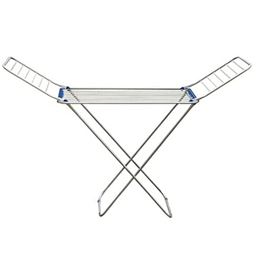 Acan Tradineur - Tendedero Plegable de Aluminio con 20 Metros Espacio de tendido, Soporte para Tender Ropa, Patas Antideslizantes (Plateado, 185 x 55 x 120 cm)