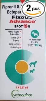 Fixotic Advance Spot On Upto 10kg. 0.67ml (Pack of 2)