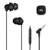 3.5mm Wired Sleep Earbuds Headphones with Microphone, Soft Earphones for Sleeping, Dual-Layer Noise Isolation, HiFi Sound, Ultra-lightweight, Ideal for Sleeping, Snoring, Insomnia & Travel