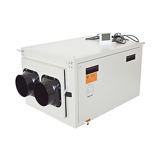 INTBUYING Commercial Dehumidifier 264 Pint Ceiling Dehumidifier for Basements, Crawl Space Dehumidification Machine Whole House Dehumidification Equipment Covers up to 1830 sq.ft 110V 1.8KW