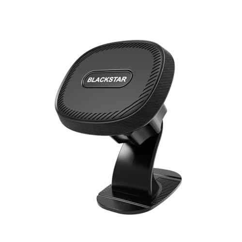 Image of Blackstar Armstrong - Multi-Purpose Magnetic Mobile Holder for Car Dashboard /Windshield with 540 Angle Rotation - Use in AC Vent & Car Dashboard (Incompatible with MagSafe)