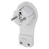 EMOS extraflacher Winkelstecker, Flacher Schutzkontaktstecker mit Lasche, Flachstecker/Schukostecker/Eurostecker mit Klappgriff, P0066-EMOS