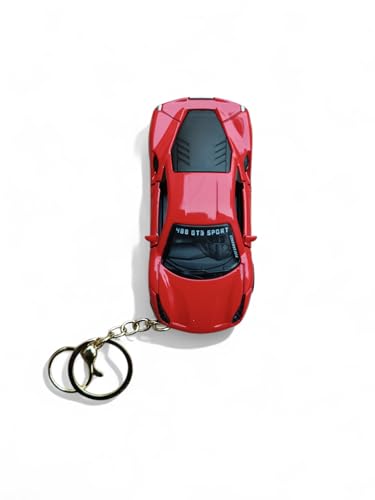 Image of Antique Pull Back Sports Car | Full Metal | Luxury Sports Metal Keychain For Car Dashboard | For Gifting | For Children (Red) (Pack Of 1)