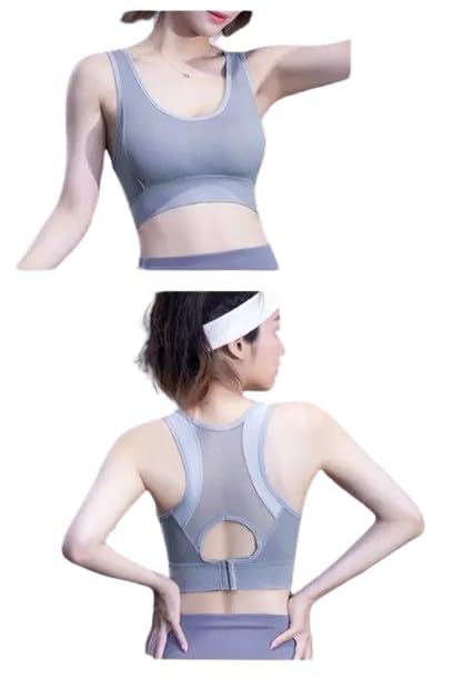 tranding-outfit Women's Padded Cross Back Medium Support Sports Bra, Size M 2XL to Pack of 1-picture-51