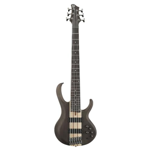 Ibanez BTB606 Standard 6-String Bass Guitar, Rosewood Fingerboard, Transparent Gray