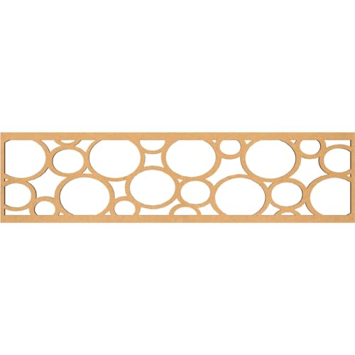 47"W x 12"H x 3/8"T Hemingway Fretwork Moulding, Raw MDF