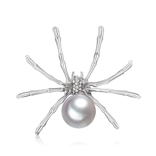 Broche araignée perle élégante pour sublimer un costume féminin