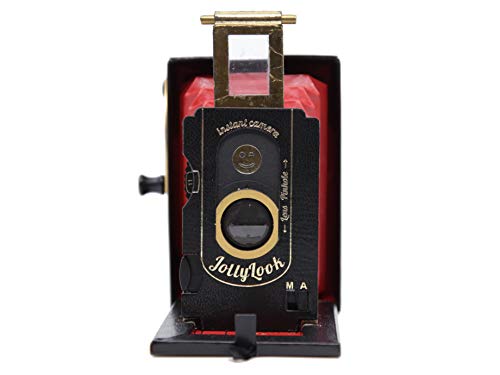 Jollylook Mini Instant Film Retro Camera - Cardboard Vintage Style - Analog and Folding - No Electronics and Manual Development Mechanism with Crank Handle!