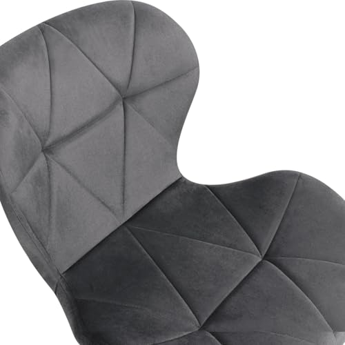 Lot de 4 chaises ROBINE en velours mix color pastel - vue 7
