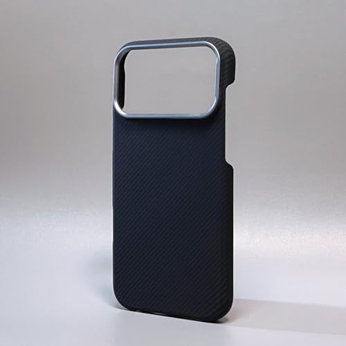 Coque iPhone 16 Pro en fibre de carbone luxe et antichoc avec protection objectif