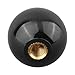 Industrial Machine Tool Handle Ball Nut for Lathe Equipment, Mechanical Equipment, Glass Production, Food Equipment, Woodworking Equipment with Bakelite Ball Brass Core(M8-30Black)
