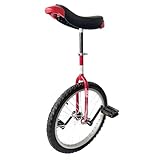 Green Slide Monociclo 20" Gamma Nova Rosso, Principiante (Forcella rotonda), Cerchio in alluminio leggero, Sella ergonomica con Maniglie