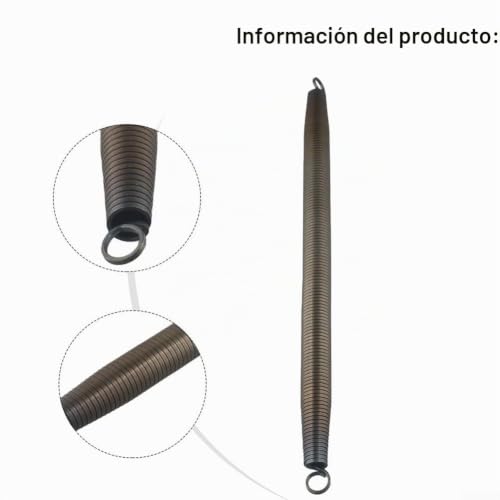 Muelle de flexión de tubería de PVC de acero templado resistente de 420 mm de largo 6