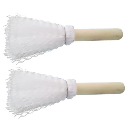 SOLUSTRE Wood Handle Pot Brush Double Sided Cleaning Brush for Kitchen for Cleaning Pot