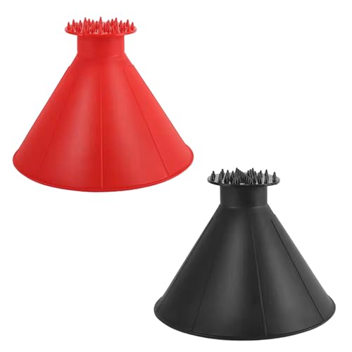 OAAO Two Piece Double Head Cone Ice Scraper, Car Ice Scraper, Car Windshield Ice Scraper, Ice Scraper Cone, Amazing Car Ice Scraper
