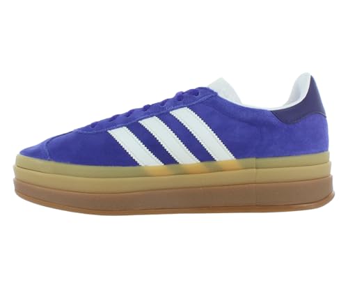 ADIDAS Originals Women's Gazelle Bold Shoes, Energy Ink/Cloud White/Collegiate Purple, US 9 W4